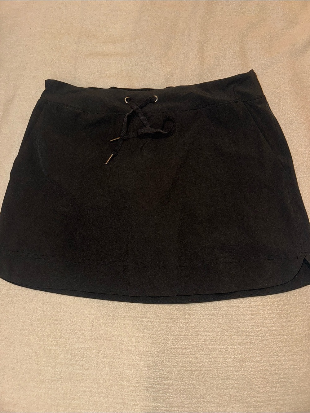 GAIAM Black Midi Drawstring Skirt